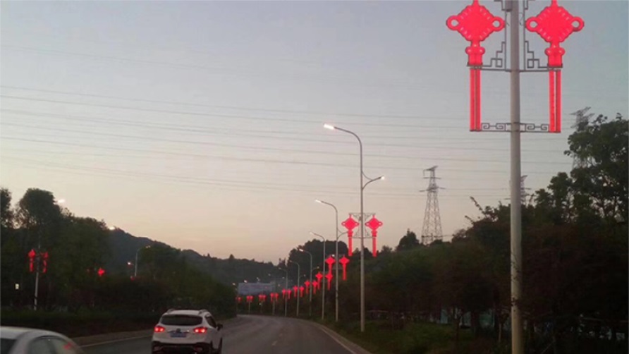 菏澤4號(hào)中國(guó)結(jié)景觀(guān)亮化項(xiàng)目