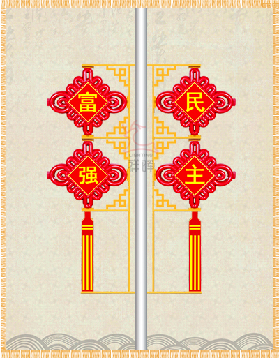 兩(liǎng)連串中國(guó)結(jié)燈